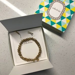 Stella & Dot Nicholette Stretch Bracelet Gold